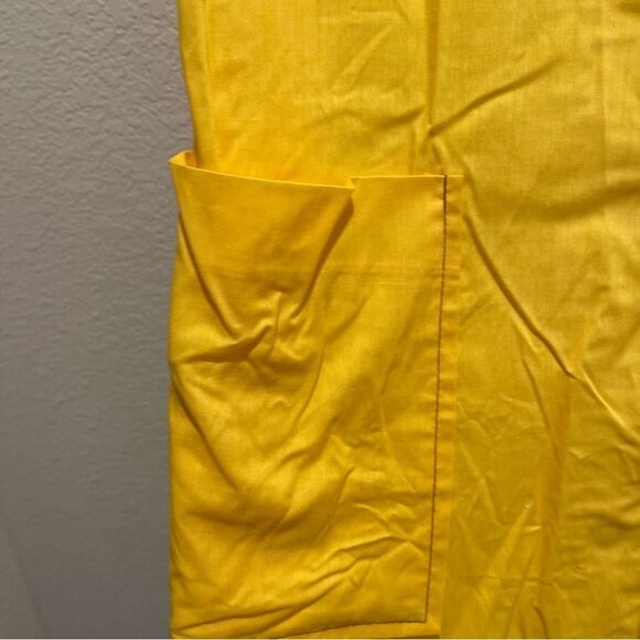 Vintage 60s/70s Sears Yellow Cotton Dress - Picture 8 of 13